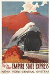 LESLIE RAGAN (1897-1972). THE NEW EMPIRE STATE EXPRESS. 1941. 40x27 inches, 103x69 cm. Brett Lithographing Company.